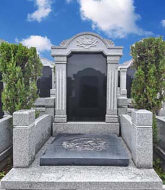 沈阳墓园和抚顺墓园中墓地风水极佳的感念碑